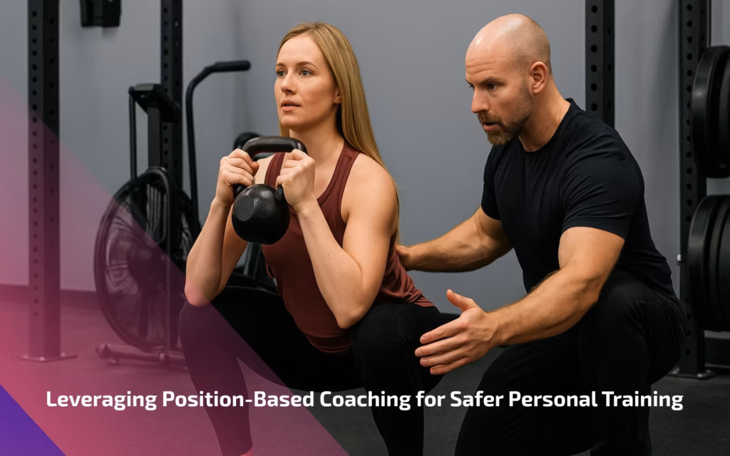 Personal training session in Alexandria using position-based coaching techniques