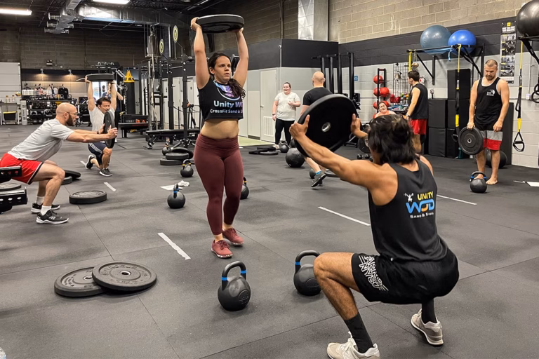 Small-group Fitness Classes in session at Sand & Steel Fitness in Alexandria VA